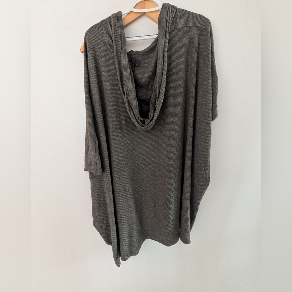 Three Bird Nest Charcoal Ribbed Cardigan - Picture 4 of 5